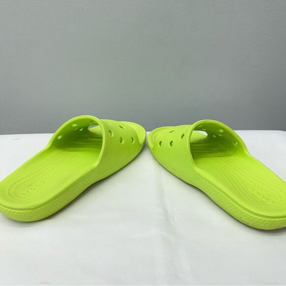 Crocs Kids Lime Bright Green Slides Sandals boys 3 - Picture 5 of 6